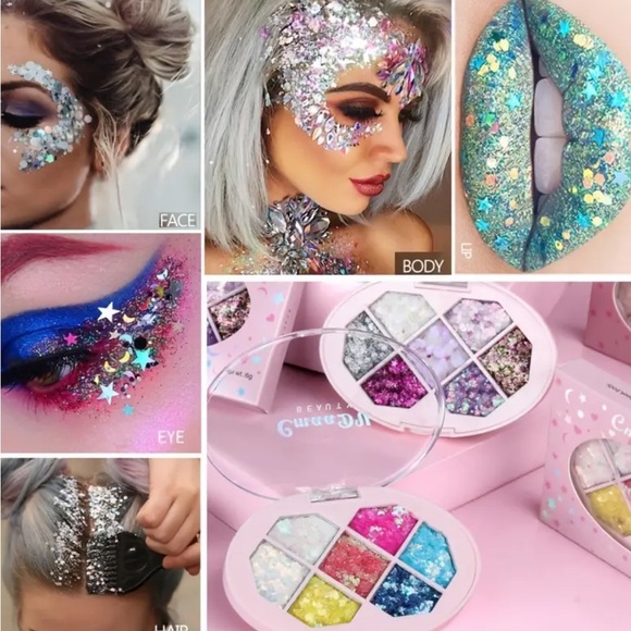 🎉 Host Pick 🎉 Bright Seven Color Glitter Multipurpose Eyeshadow Palette - Picture 2 of 4